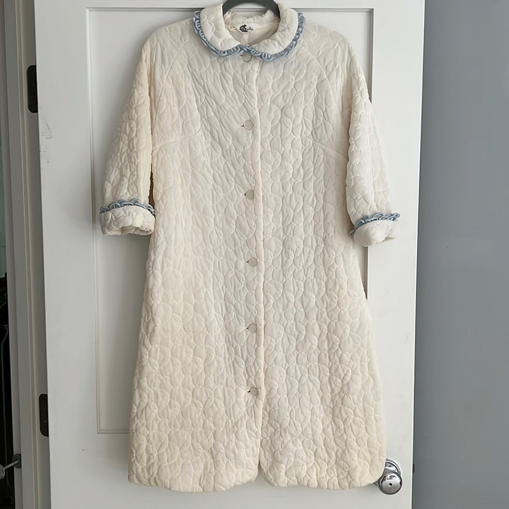 Vintage Basila House Coat Robe Golden Girls Style